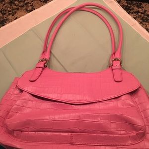 MAXX of New York Pink leather shoulder bag